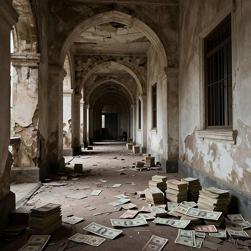 Forgotten Wealth in Crumbling Corridors