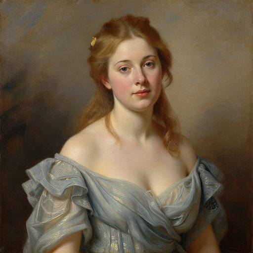 Realistic Classical Portrait of Woman