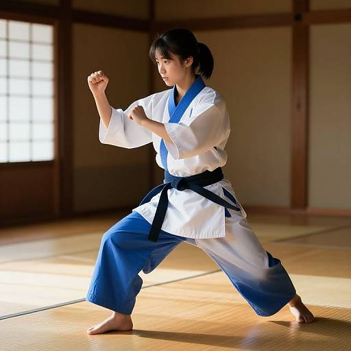 Kisaragi Kaya Martial Arts Action Pose