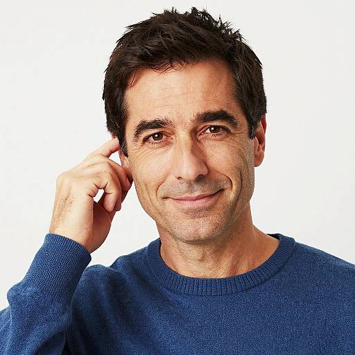 Middle-Aged Man Casual Portrait