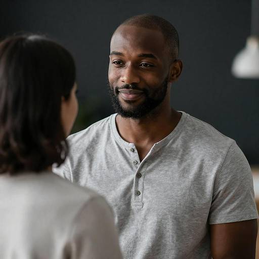 Candid Portrait: Black Man and Woman