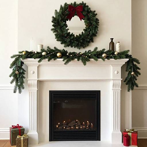 Vintage Outdoor Christmas Mantel Decor