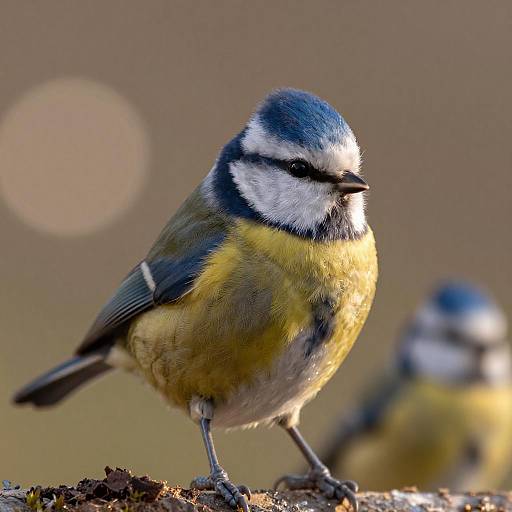Mesmerizing Eurasian Blue Tit Morning Portrait