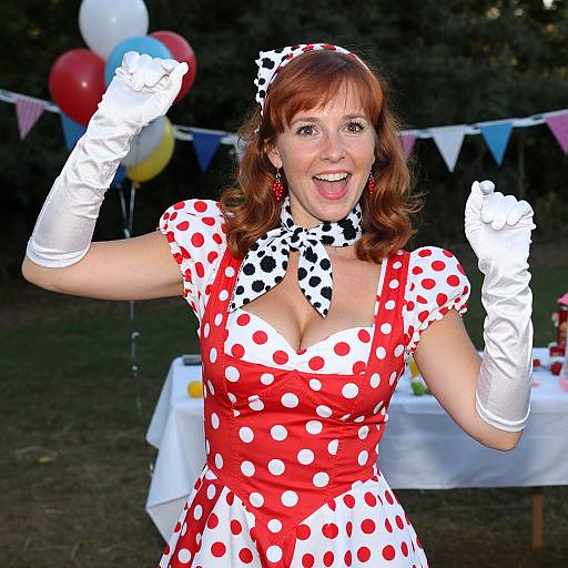 Festive Dalmatian Costume Party Dance