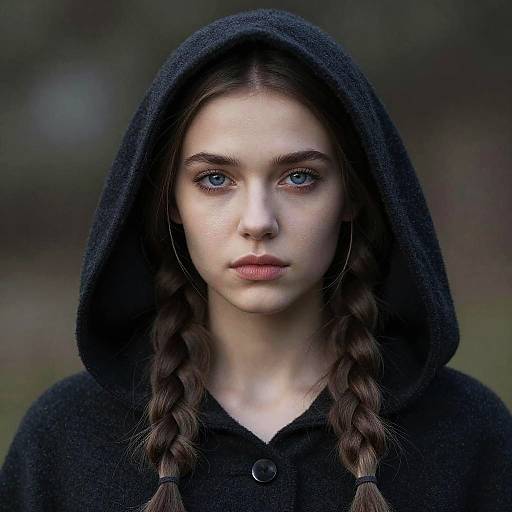 Mysterious Portrait of a Young Woman