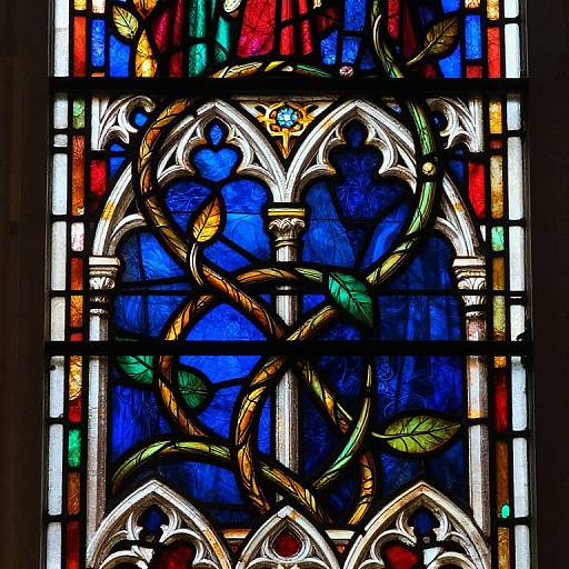 Gothic Stained Glass Vines Artistry