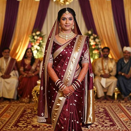 Traditional Indian Bride in Royal Wedding