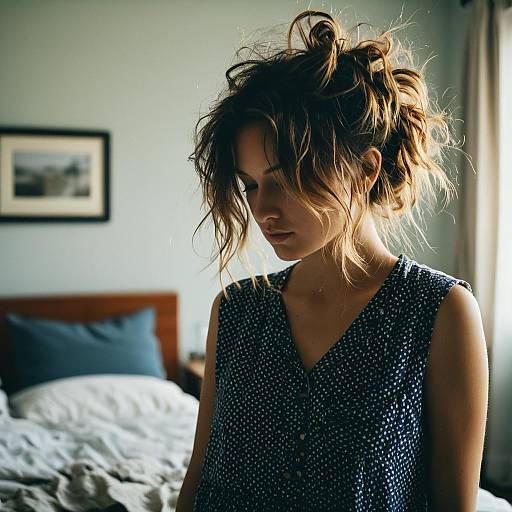 Casual Messy Hair Fashion Editorial