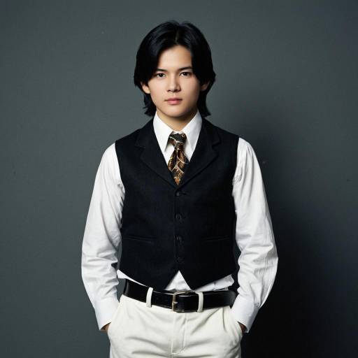 Young Man in Vintage Style Clothing