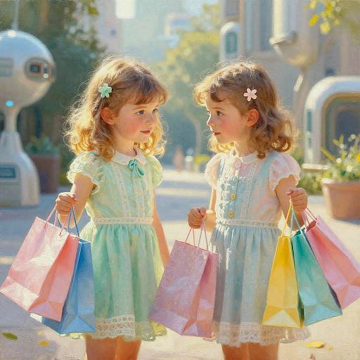 Dreamy Futuristic Kids Catalog Scene