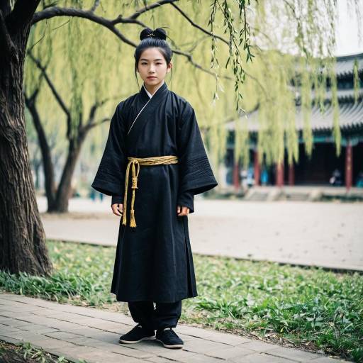 Elegant Outdoor Portrait of a Boy in Costume