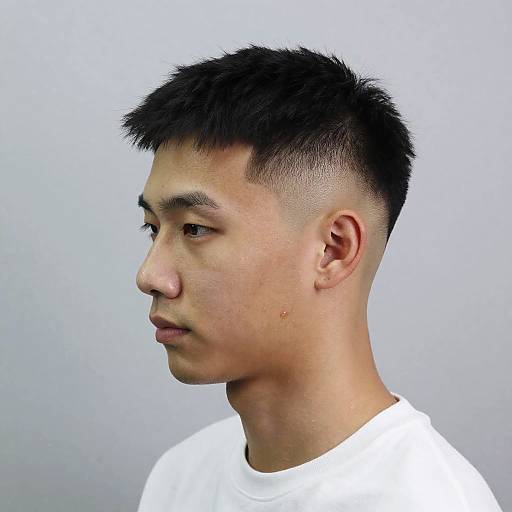 Stylish Shaved Fade Haircut Model