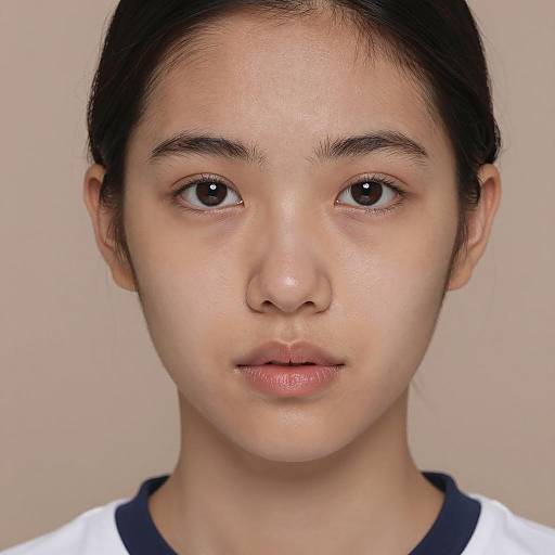 Close-Up Portrait of a Young Woman