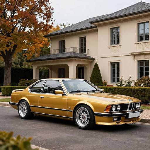 Golden BMW E24 M6 by Mansion