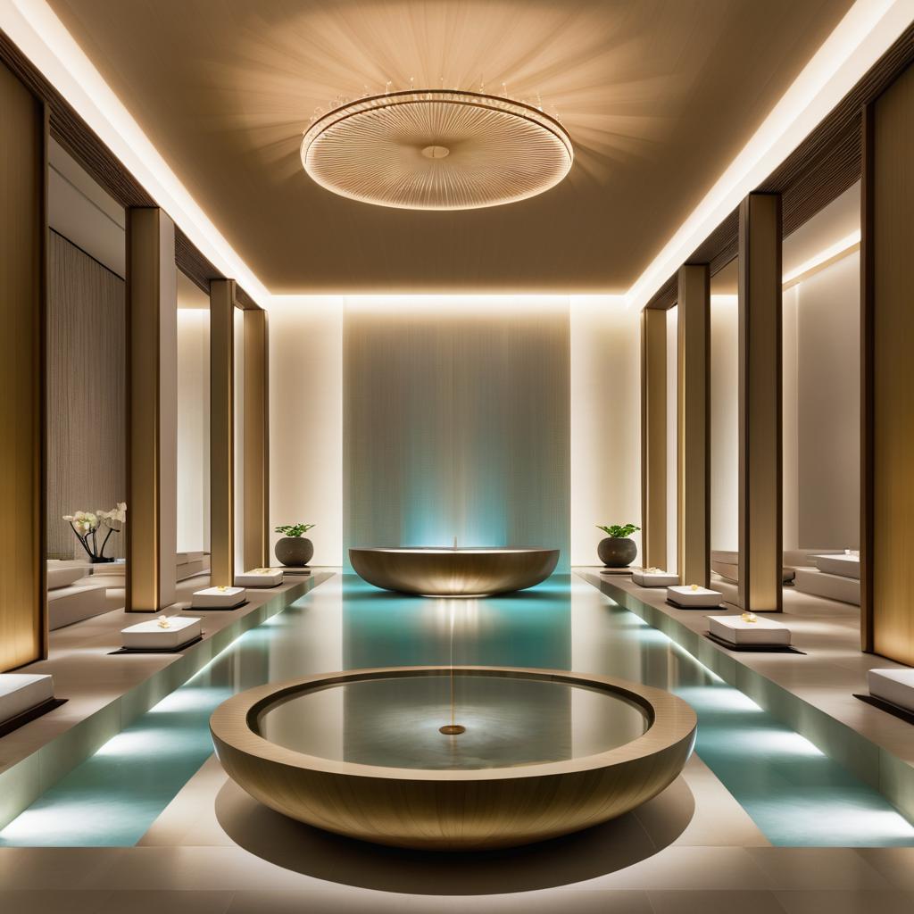 Luxurious Zen Spa Reception Area