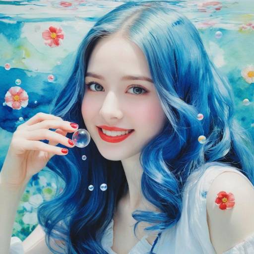 Underwater Portrait of a Flower Girl