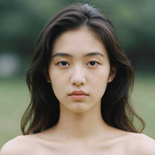 Serene 35mm Film Portrait with Bokeh