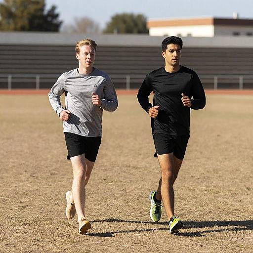 Barefoot Jogging in a Sunny Field