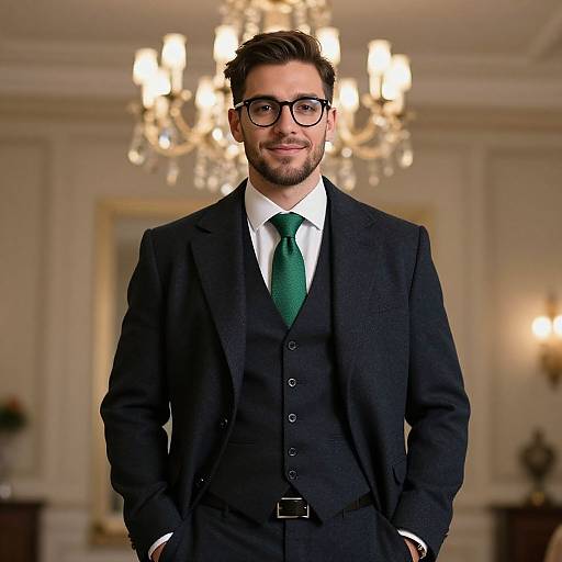 Stylish Male at Football Party