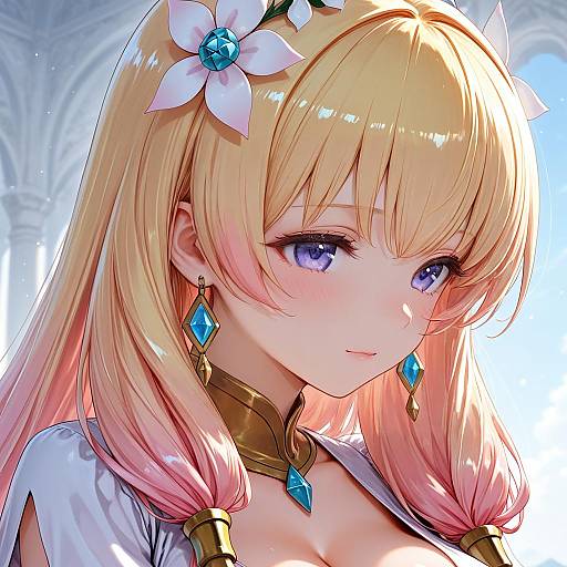 Illustration of Gunnthra (fire emblem), fire emblem in the style of Hechi