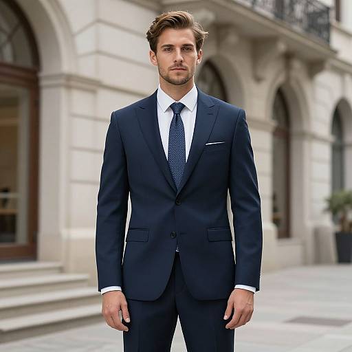 Man in Suit and Tie Portrait