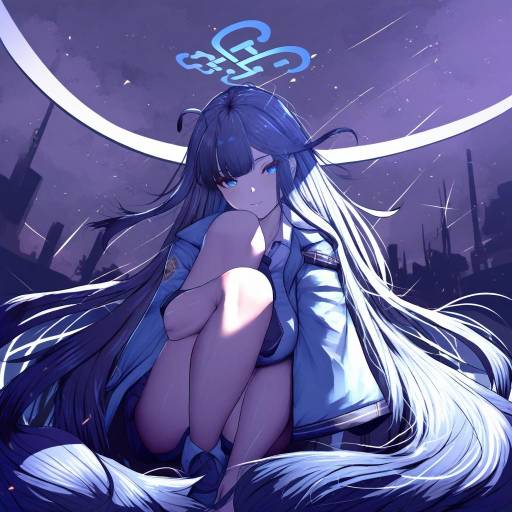 Illustration of <key> (blue archive), blue archive in the style of Harihisa