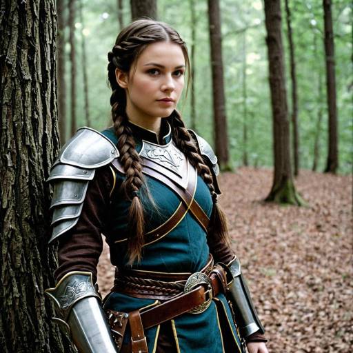 Enchanting Fantasy LARP Costume in Nature