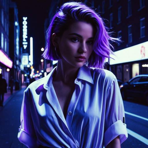 Urban Lavender Hair Fashion Editorial