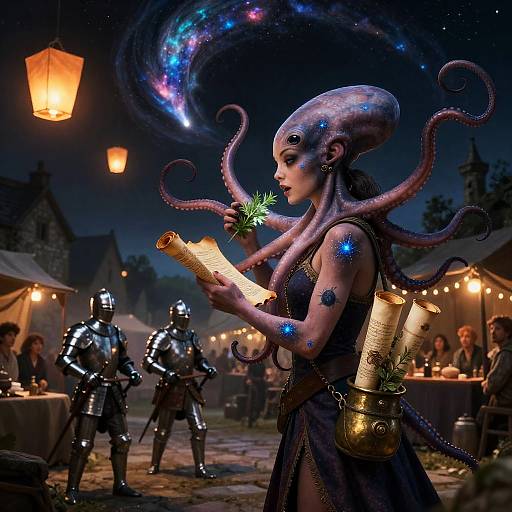 Octopoid Scrollkeeper and Knightly Joust