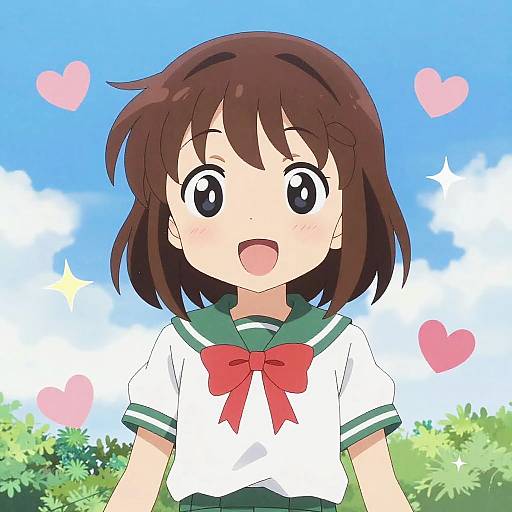 Bright Uguu Anime Girl Scene