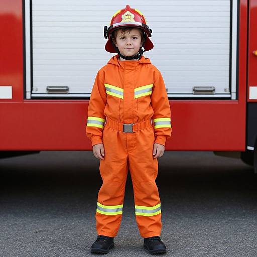Prestige Firefighter Kid Portrait