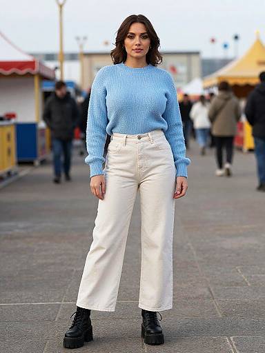 Cinecolor Woman on Pier in Fashion