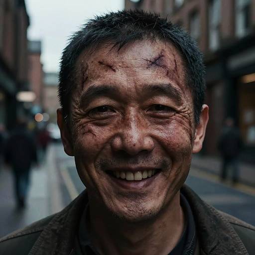 Gritty Glasgow Smile Portrait