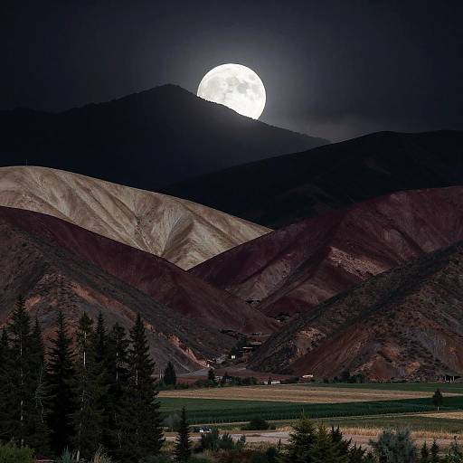 Dreamy Cinematic Nocturne Landscape