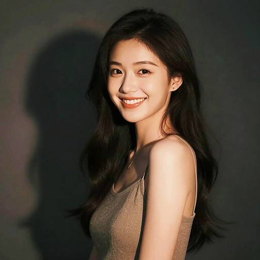 Stunning Photorealistic Portrait of Smiling Girl