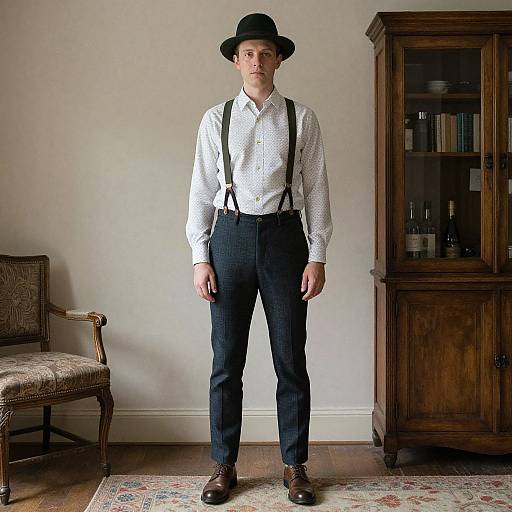 Man's Wine Festival Outfit with Hat