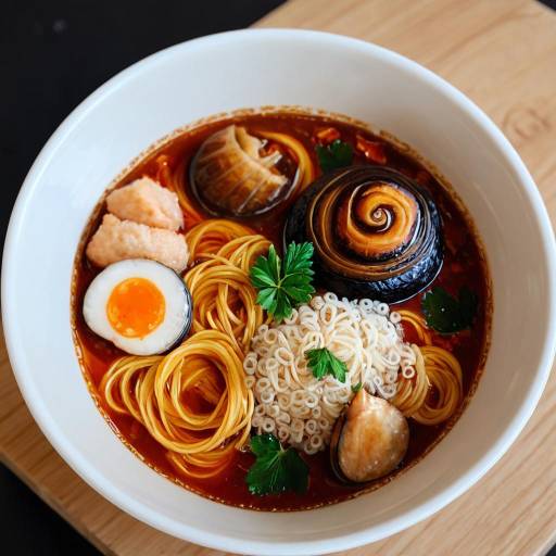 Realistic Ramen with Chocolate Lava Center Realistic Ramen with Chocolate Lava Center
