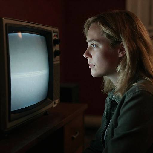 Introspective Blonde Woman by TV