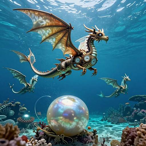 Surreal Underwater Steampunk Fantasy