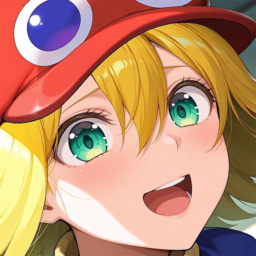 Illustration of Amitie (puyopuyo), puyopuyo in the style of Greem bang