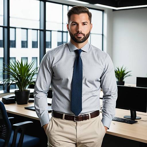 Stylish Business Look in Modern Office