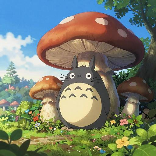 Anime Boggart in Mushroom Forest