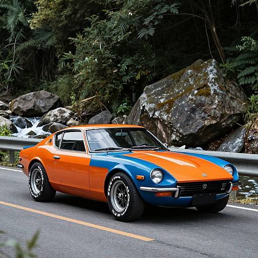 1971 Honda Blue-Orange Sports Car
