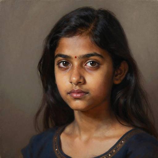 Portrait of Young Indian Girl