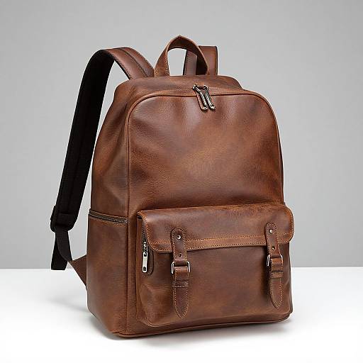 Vintage Genuine Leather Casual Backpacks