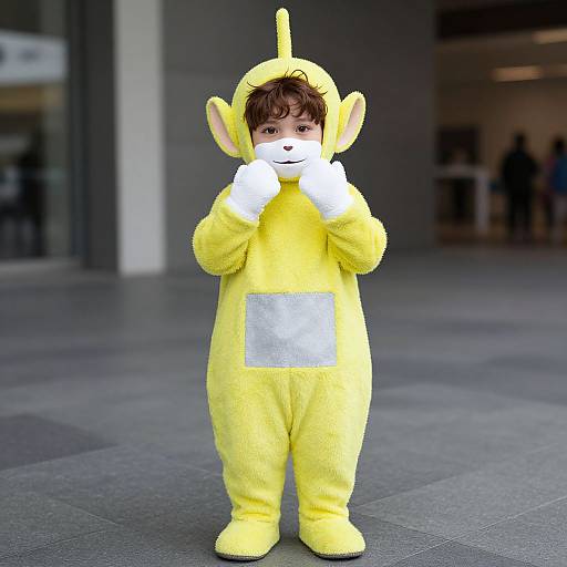 Realistic Male Teletubbies Cosplay Photo