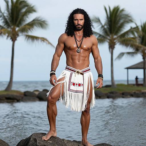 Muscular Man by Ocean Rock