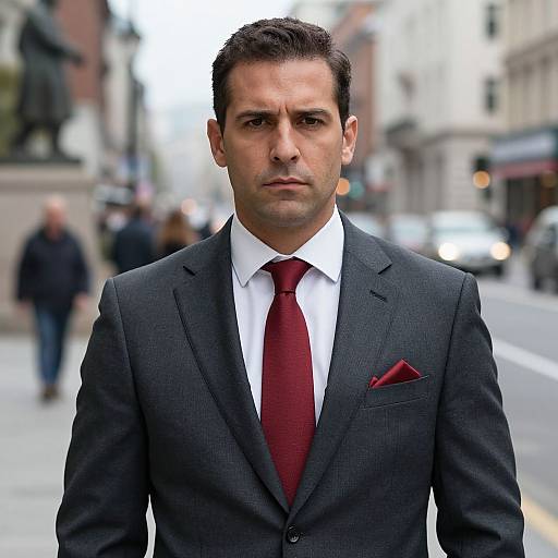 Confident Businessman in Urban Setting