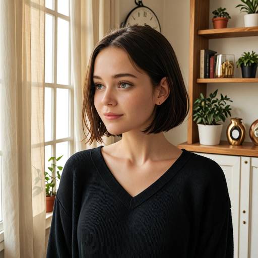 Modern Casual Woman by a Window