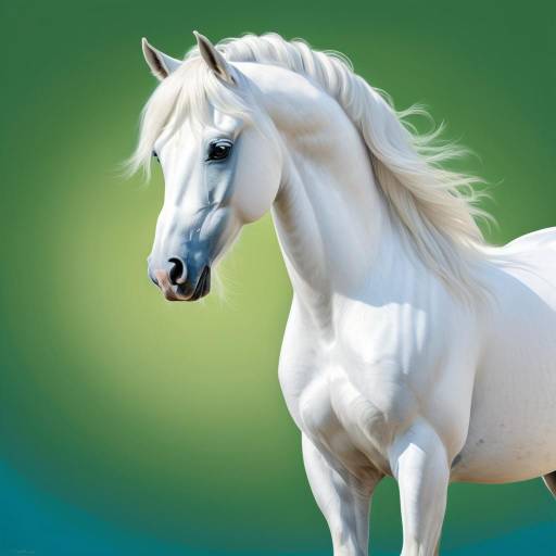 Realistic Arabian Horse in Tranquil Setting Realistic Arabian Horse in Tranquil Setting
